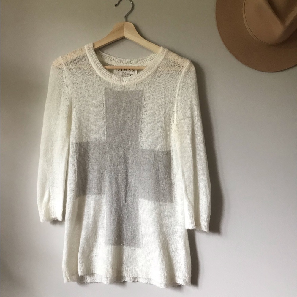 Tissue mohair thin sweater